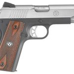 Ruger SR1911 Lightweight Commander-Style 45 ACP, 4" Barrel, Novak Sights, Thin Grips, 7rd Mag