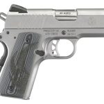 Ruger SR1911 45 ACP, 3.6", Gray G10 Grips, Stainless Steel, 7rd