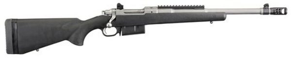 Ruger Scout Rifle 450 BUSHMASTER 16.1" Barrel, Hybrid Muzzle Brake, Matte SSl Finish, Adjustable Rear Sigh