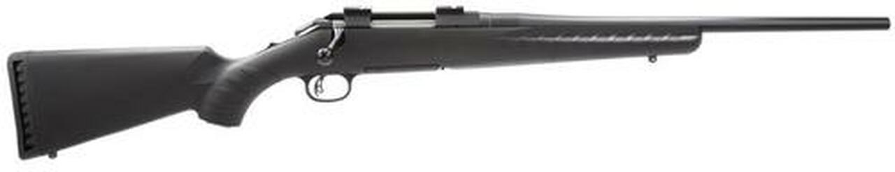 Ruger Amer-C Bolt 22-250 Remington 18" Barrel, Black Composite Stock Matte Black, 4rd