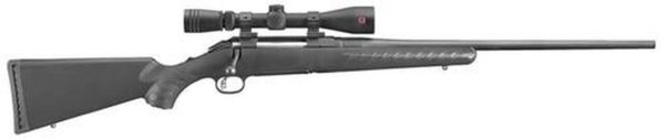 Ruger American 7mm-08 Rem 22" Barrel,, Redfield Scope Black Composite Stock Black, 4rd