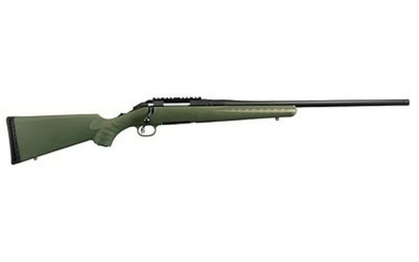 Ruger American Predator, .204 Ruger, 22", Moss Green Composite Stock, Matte Black