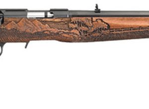 Ruger American Rimfire Farmer 17hmr 22" Barrel Engraved Wood Stock 9rd Mag