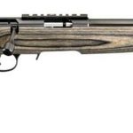 Ruger American Target .17 HMR 18 Inch Threaded Barrel Satin Blue Finish Picatinny Rail Black Laminate Stock 10 Round