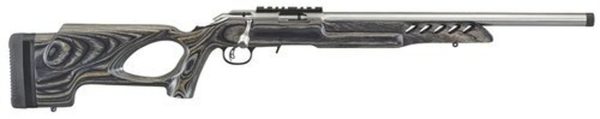 Ruger American Rimfire Target, .22 LR, 18", 10rd, Thumbhole Stock, Stainless Steel