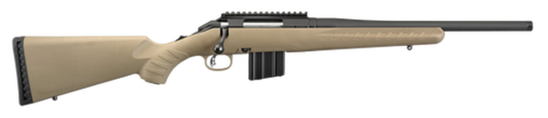 Ruger American Ranch Compact 350 Legend, 16.38" Barrel, Synthetic Flat Dark Earth Stock Black, 5rd