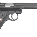 Ruger Mark IV Pistol, 22LR, 5.5", Black Synthetic, Blued, 10rd, Adjustable Sights