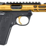 Ruger Mark IV 22/45 Lite, .22 LR, 4.4" Threaded Barrel, Gold, 10rd