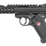 Ruger Mark IV Lite .22 LR, 4.4" Barrel, Black Checkered Grips, Black, 2 x 10rd Mag