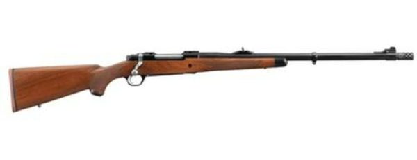 Ruger M77 Hawkeye African .300 Win Mag 23" Barrel Satin Blue Finish Removable Muzzle Brake American Walnut Stock 3 Round