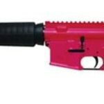 Black Forge Tactical BLF15 Youth M4 5.56 16" Barrel Rogers Super-Stoc, Pink Receiver, 10 Rd Mag