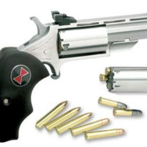 NAA Black Widow 22LR/22 Mag Convertible 2" Barrel, Rubber Grip
