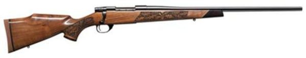 Weatherby Vanguard Lazerguard, .300 Wby Mag, 24", Blued, Laser Carved Walnut Stock