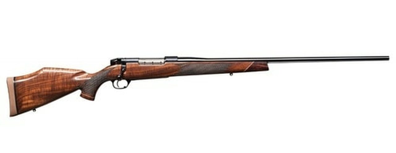 Weatherby Mark V Deluxe, .460 Wby Mag, 28", Accubrake, Blued, Polished Walnut Stock