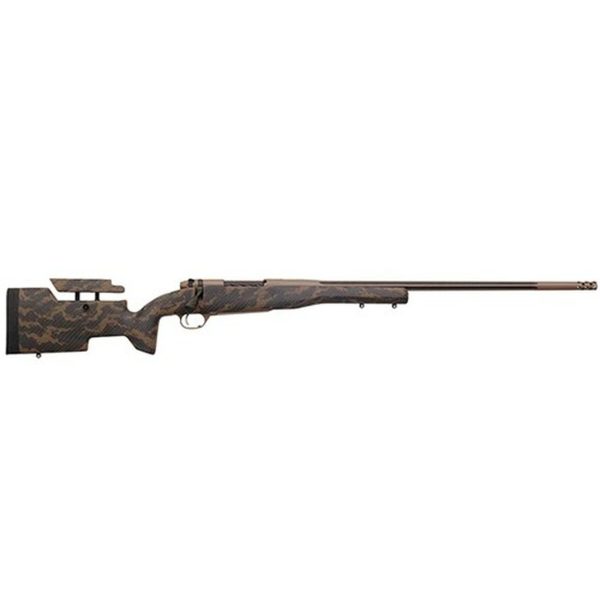 Weatherby Mark V Accumark Elite, Bolt Action, 300 Weatherby Magnum, 28" Barrel, Black With Brown Sponge Finish, Carbon Fiber Stock, 3Rd