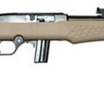 Rossi 22LR, 18" Barrel, Flat Dark Earth Synthetic Stock, 10Rd, Adjustable Fiber Optic Sights