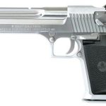MRI Desert Eagle *CA Appr* 44 Mag 6" Barrel, Black Grip Brushed Chrome, 8rd