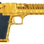 Magnum Research Desert Eagle Mark XIX Pistol .44 Magnum 6" Barrel Titanium Gold With Tiger Strips 7rd