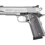 Magnum Research Desert Eagle 1911 C Model 45 ACP 4.3" Barrel Stainless Steel Finish Double Diamond Checkered Wood Grips 8rd