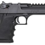 Magnum Research Desert Eagle L5 44 Mag, 5" Barrel w/Integral Muzzle Brakel, Black Finish, Hogue Soft Rubber Grips w/Finger Grooves, 8Rd Mag