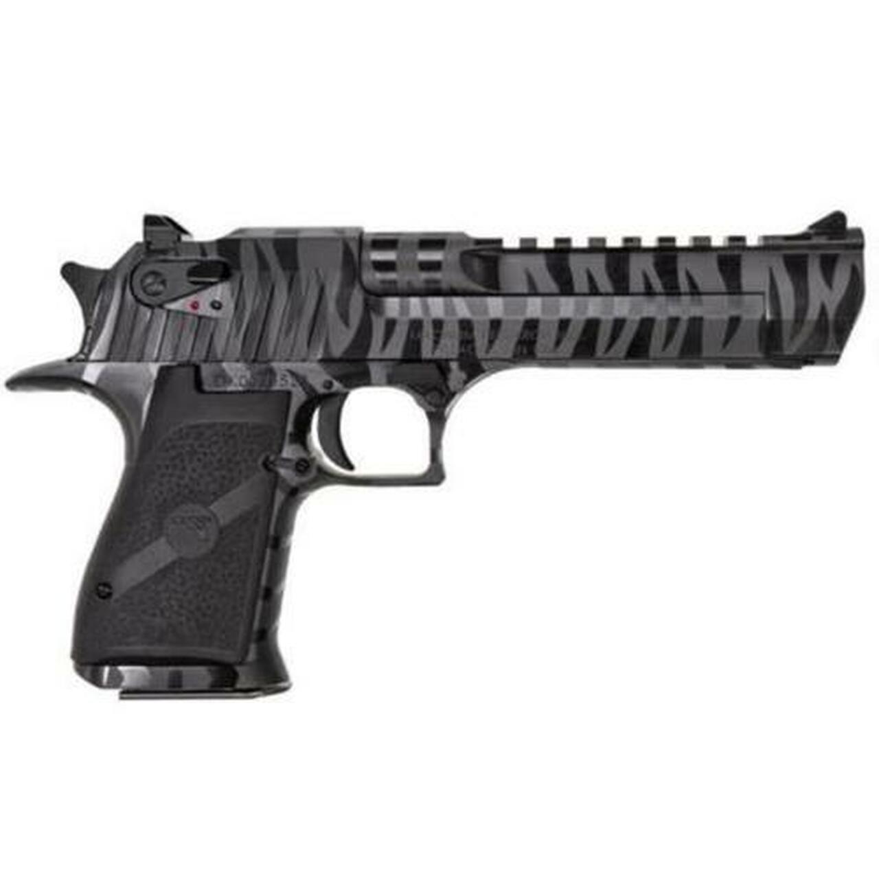 Magnum Research Desert Eagle, .44 Mag, 6", 8rd, Black Tiger Stripe