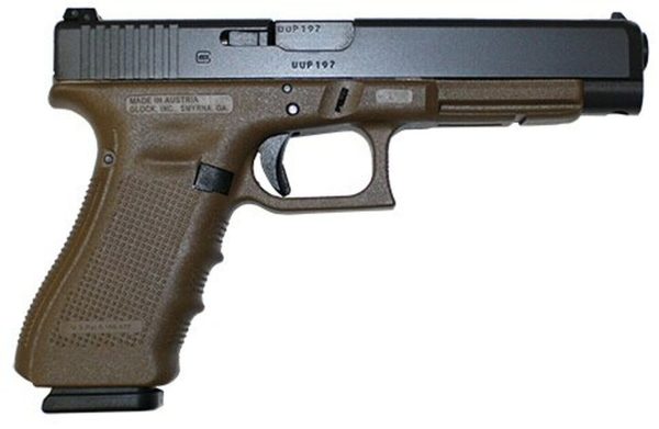 Glock G34 G4 Flat Dark Earth 9MM, 5.3" AS, 17 rd
