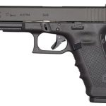 Glock, 17 Gen4, Striker Fired, Full Size, 9mm, 4.49" Barrel, Polymer Frame, Matte Finish, Fixed Sights, 10Rd, 3 Magazines