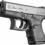 Glock, 26 Gen 4, Safe Action, Sub Compact Pistol,9mm, 3.42" Barrel, Polymer Frame, Matte Finish, Fixed Sights, 10Rd, 3 Magazines