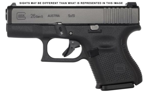 Glock G26 Gen5 9mm AMERIGLO Night Sights 10rd Mag