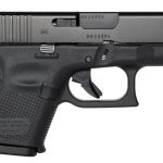Glock, 26 Gen5, Striker Fired, Sub Compact, 9mm, 3.43" Marksman Barrel, Polymer Frame, Matte Finish, Glock Night Sights, 10Rd, 3 Magazines, Ambidextrous Slide Stop Lever, nDLC Finished Slide and Barrel, No Finger Grooves