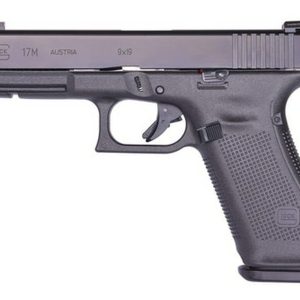 Glock, 45, Semi-automatic, Striker Fired, Full Size, 9mm, 4.02", Matte, 17Rd, 3 Mags, Night Sights, Polymer, Matte