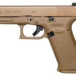 Glock 19X Crossover 9mm, 4.02" Barrel, Bronze Nitron Coyote, Interchangeable Backstrap, USA Made, 17rd