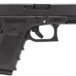 Glock, 19 Gen4, Striker Fired, Compact, 9mm, 4.02" Barrel, Polymer Frame, Matte Finish, Fixed Sights, 15Rd, 3 Magazines