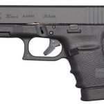 Glock, 30 Gen 4, Safe Action, Compact Pistol, 45 ACP, 3.77" Barrel, Polymer Frame, Matte Finish, Fixed Sights, 10Rd, 3 Magazines, Glock OEM Rail