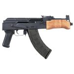 F.A. Cugir Mini Draco AK-47 Pistol, Semi-auto, 762X39, 7.75" Barrel, Polymer Grip, Wood Furniture, 1-30 Rd Mag