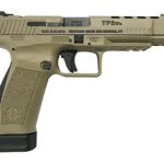 Canik TP9SFx 9MM, 5.2" Match Bbl, Flat Dark Earth, 2x20 Rcd Mags