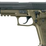 Sig P226 Combat 9mm 4.4 Inch Threaded Barrel SigLite Night Sights Dark Earth Grips Black Nitron Slide Tac-Rail 15 Round