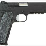 Sig 1911 45 ACP, 5" Barrel, Extreme Black SAO Siglite Black/Gray G10 Grip (2) 8RD Steel MAG Rail