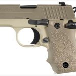 Sig Sauer, P238, Desert, Single Action Only, Compact, 380ACP, 2.7" Barrel, Alloy Frame, Tan Finish, Rubber Grip, Night Sights, 7Rd, 1 Magazine