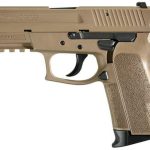 Sig Sp2022 9MM 3.9In Flat Dark Earth Da/Sa Siglite Flat Dark Earth Polymer Grip (2) 15Rd Steel MAG Rail