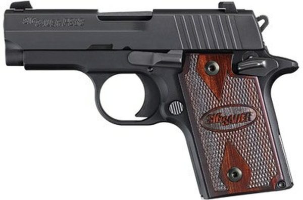 Sig P938 22LR Sub Compact Pistol Rosewood Grips, Night Sights