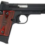 Sig P938 22LR 4.1In Target Black SAO Adjustable Sights Rosewood Grip (1) 10Rd Poly MAG Ambi Safety