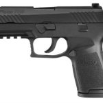 Sig P320 40 SW 3.9In Nitron Black, Striker Contrast Sights Modular Polymer Grip (2) 13Rd Steel MAG Rail