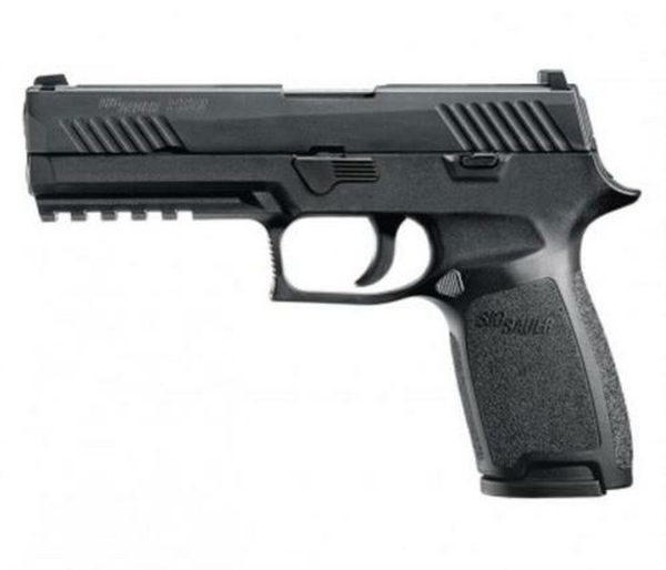 Sig P320 Nitron Full Size Double 9mm, 4.7", Black Grip, Black Nitron Stainless, 10rd