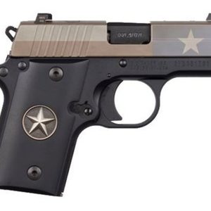 Sig P238 Texas Flag Edition 380 ACP, 2.7" Barrel, Thumb Safety, 6rd Mag