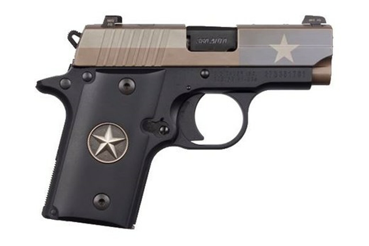Sig P238 Texas Flag Edition 380 ACP, 2.7" Barrel, Thumb Safety, 6rd Mag