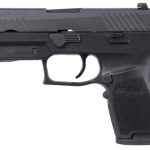 Sig P320 Compact 9mm Double, 3.9", Black, Lima320 Green Laser Grip, NS, Black SS Slide, 15rd