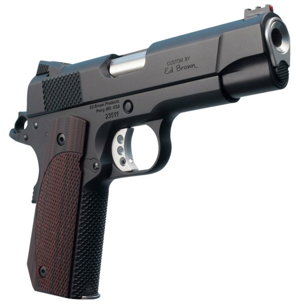 Ed Brown Kobra Carry Lightweight Single 9mm 4.25" Barrel, FOF Laminate Wood Grip Black Gen4 Stainless Steel, 8rd
