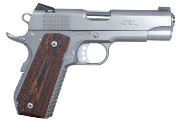 Ed Brown California Kobra Carry1911, Commander, 45ACP, 4.25" Barrel, Bobtail Frame, G10 Grips, Matte Stainless, Ambidextrous Safety, Night Sights, Titanium Firing Pin, Extra Heavy-Duty Firing Pin Spring, 7Rd, 2 Magazines