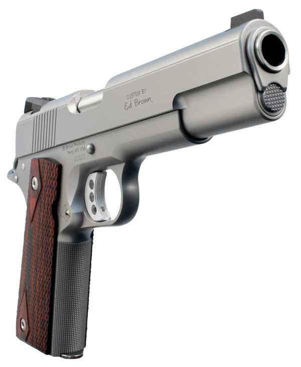 Ed Brown Executive Elite Single 45 ACP 5" Barrel, Black VZ Grip Stainless Steel, 7rd